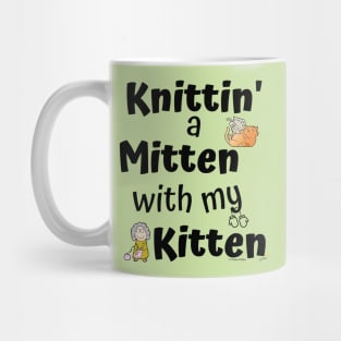 Knittin' a Mitten with my Kitten Mug